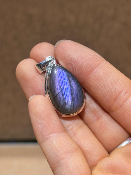 Purple Labradorite Pendants