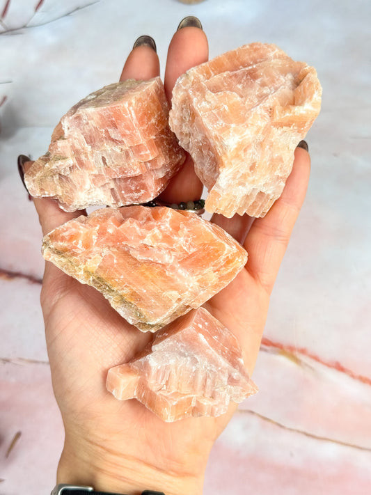 Sunset Orange Calcite Roughs