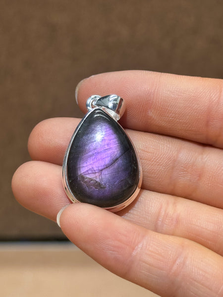 Purple Labradorite Pendants