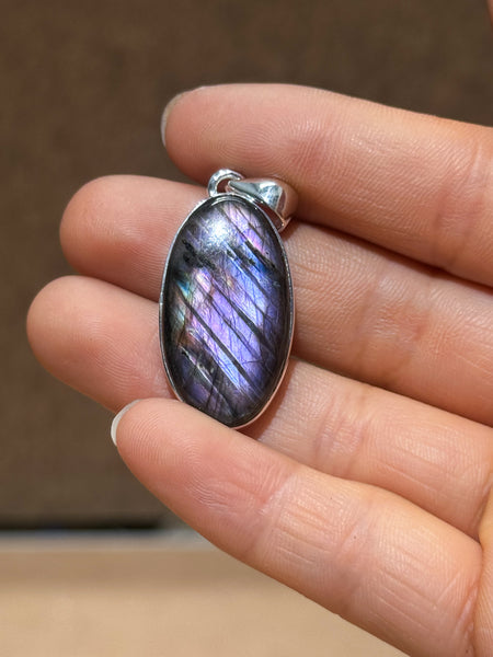 Purple Labradorite Pendants