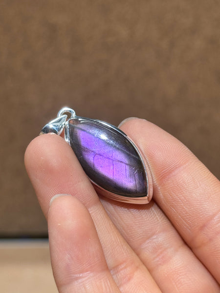 Purple Labradorite Pendants