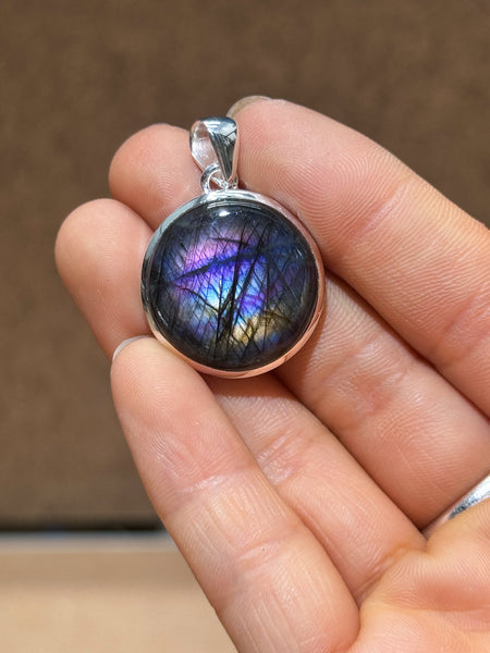 Purple Labradorite Pendants