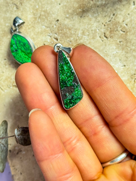 Uvavorite Green Garnet Pendants