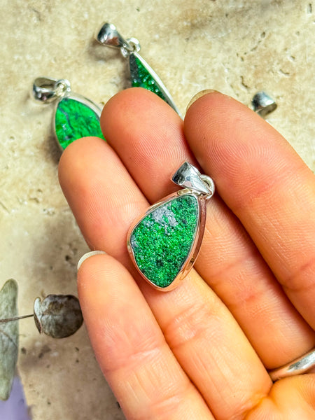 Uvavorite Green Garnet Pendants