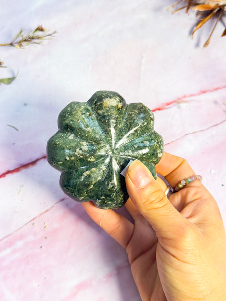 Green Jasper Pumpkin Carving