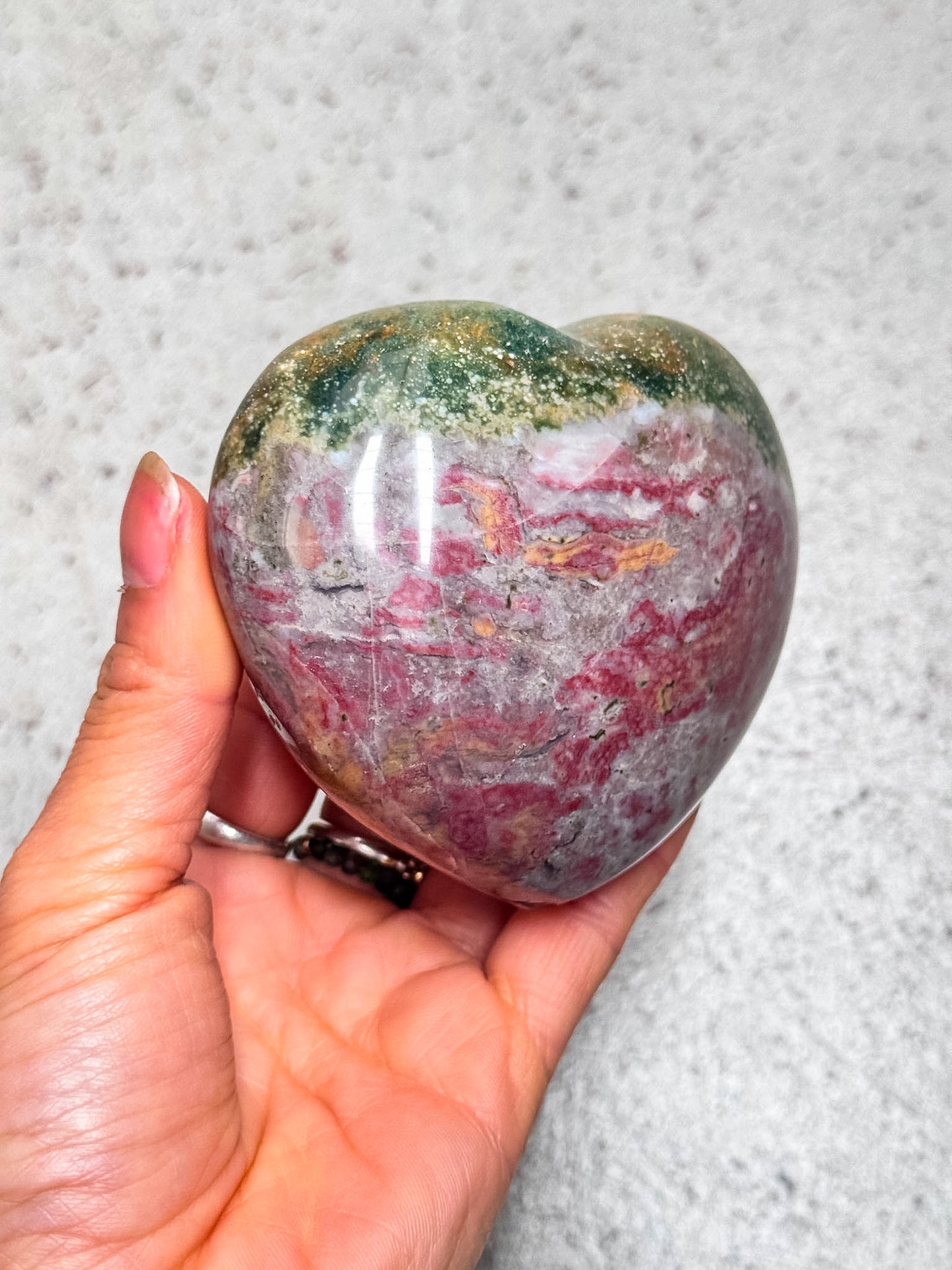 Ocean Jasper Heart