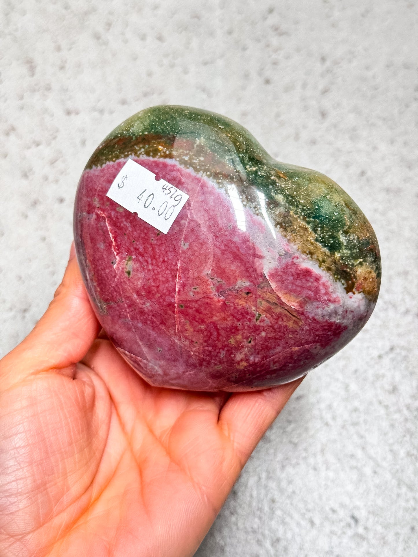 Ocean Jasper Heart