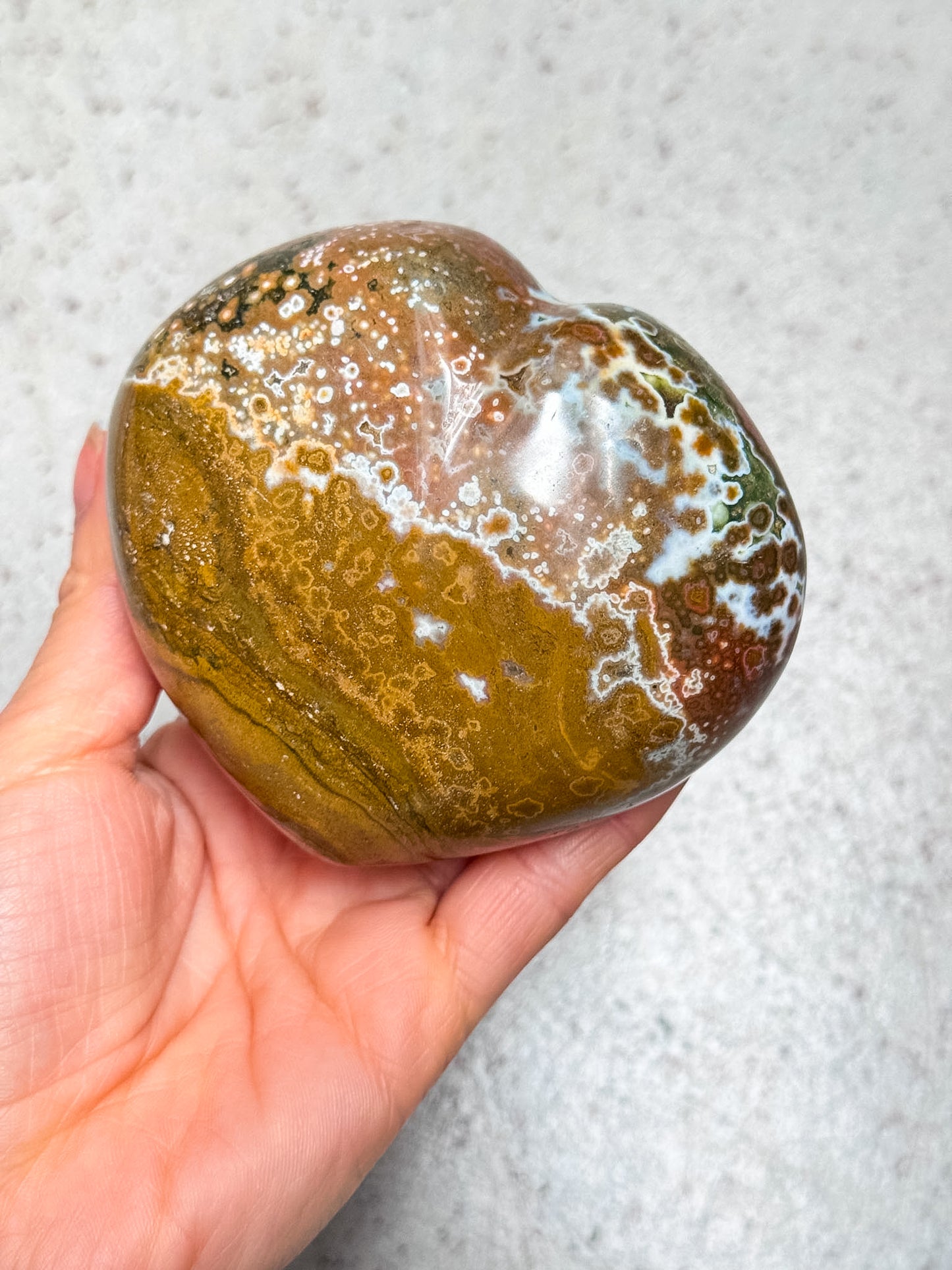 Ocean Jasper Heart