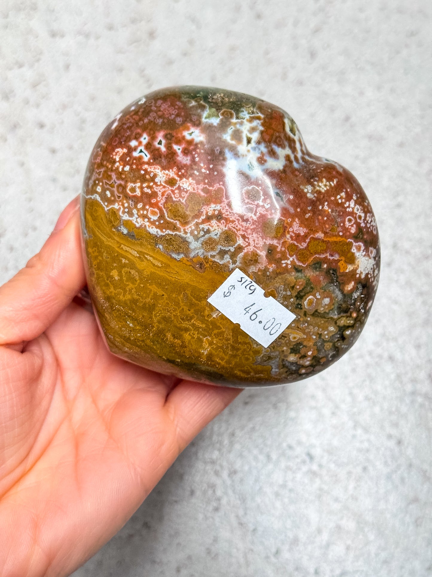 Ocean Jasper Heart