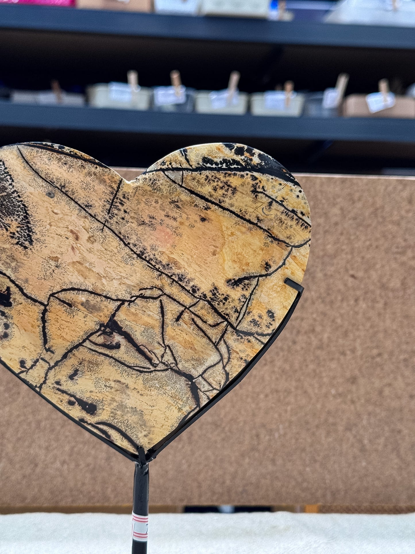 Picture Jasper Heart on Stand