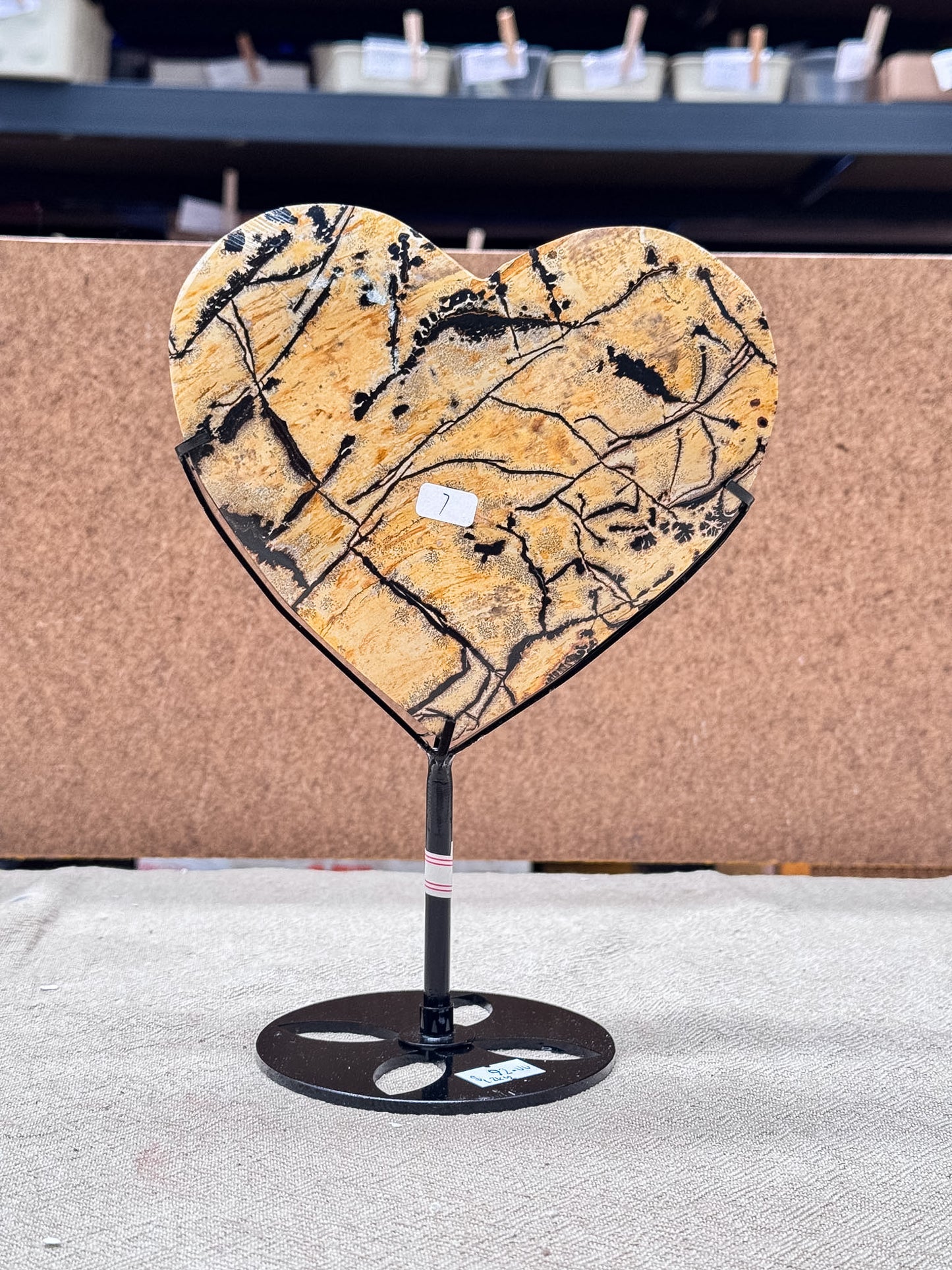 Picture Jasper Heart on Stand