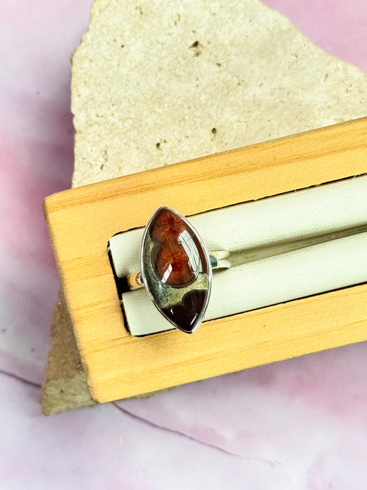 Peanut Obsidian Rings
