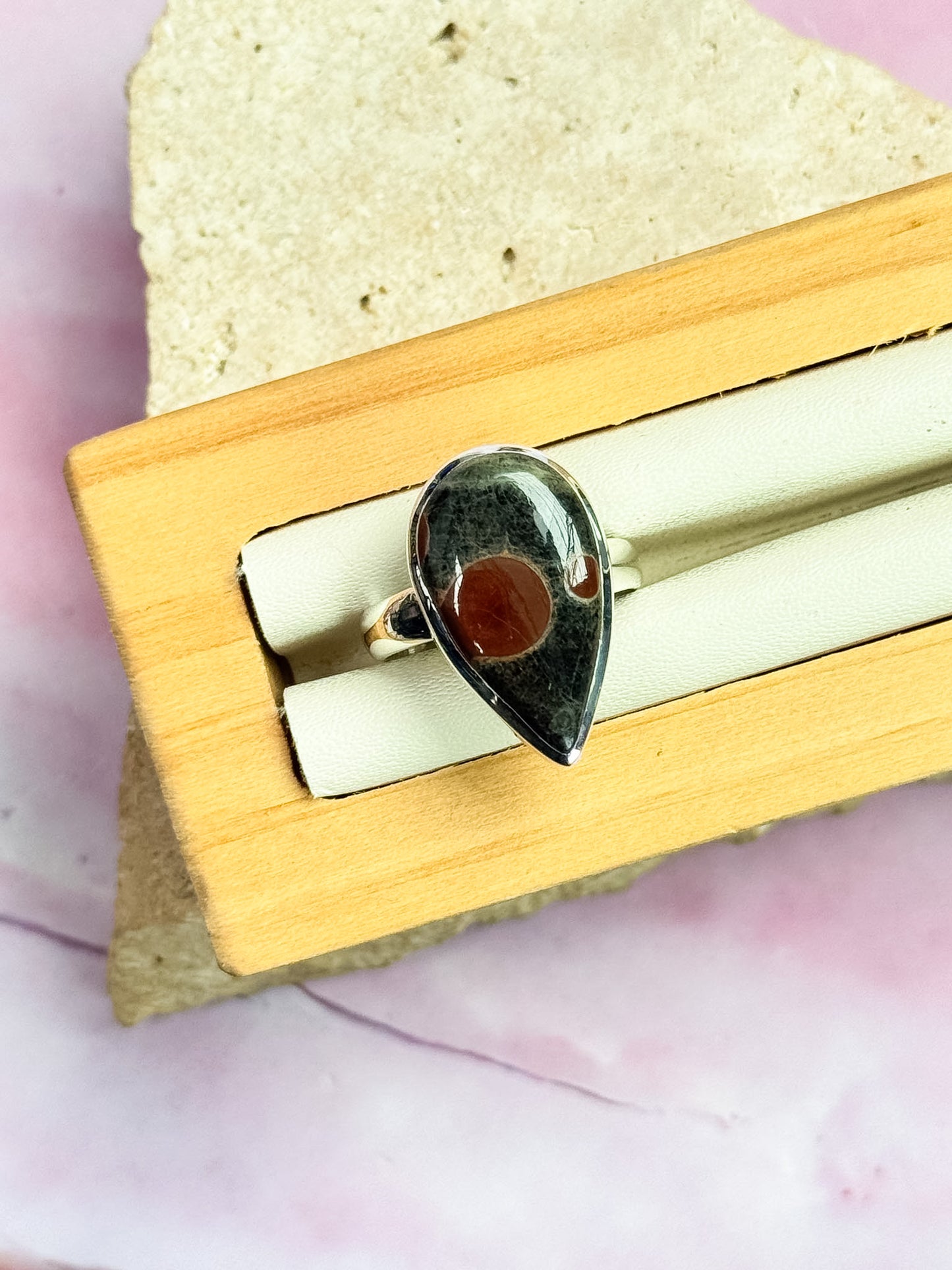 Peanut Obsidian Rings