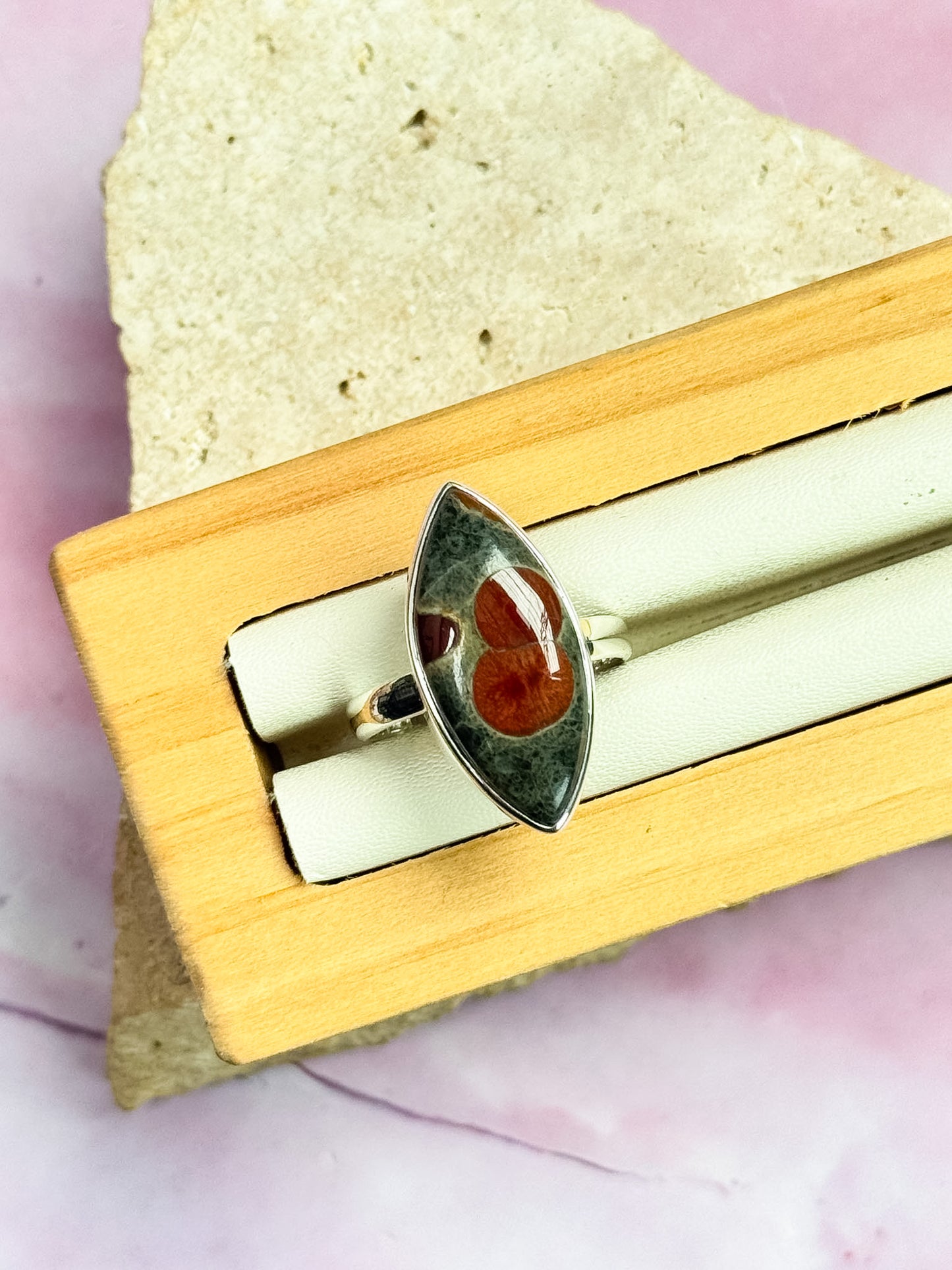 Peanut Obsidian Rings