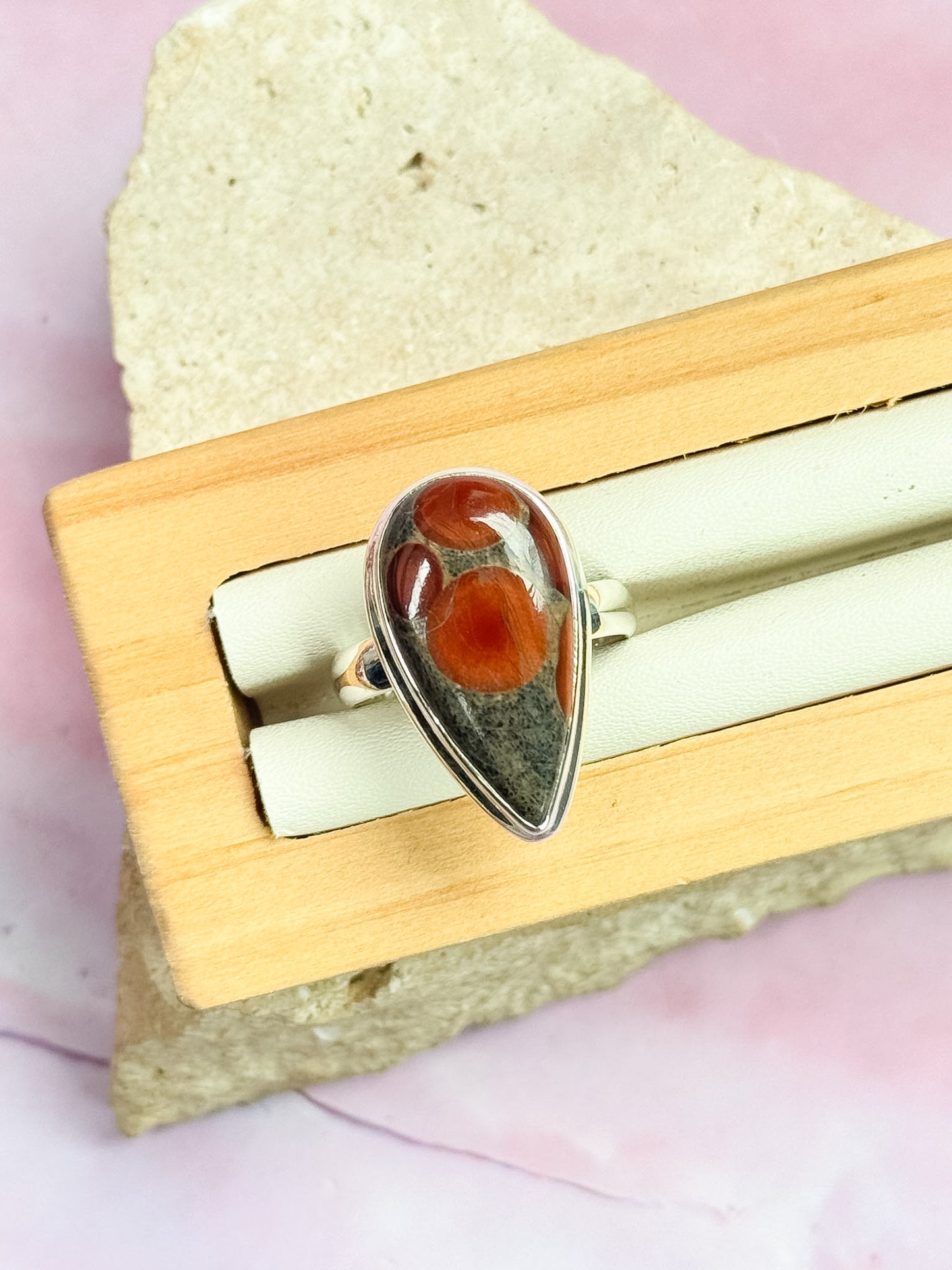 Peanut Obsidian Rings