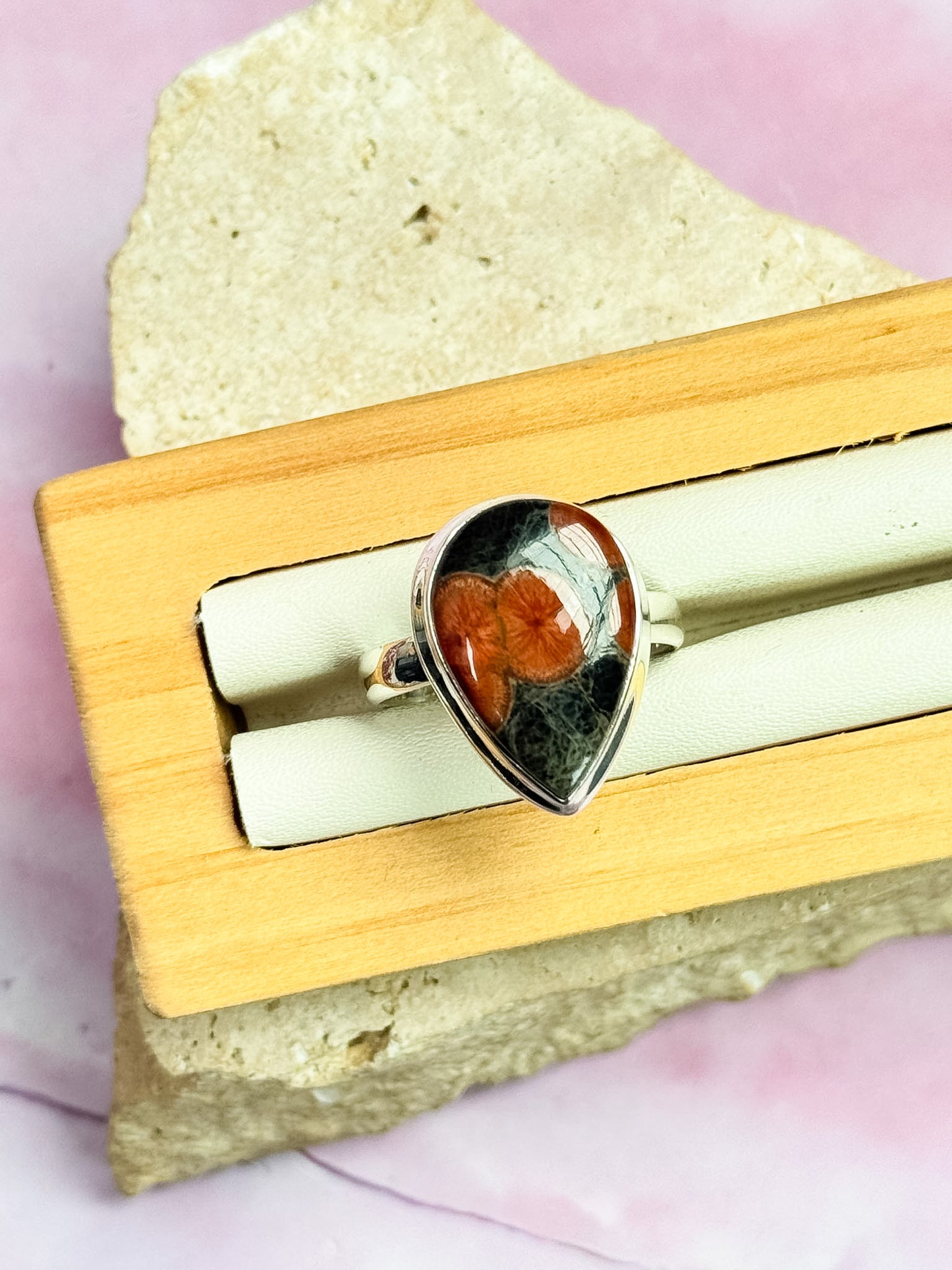 Peanut Obsidian Rings