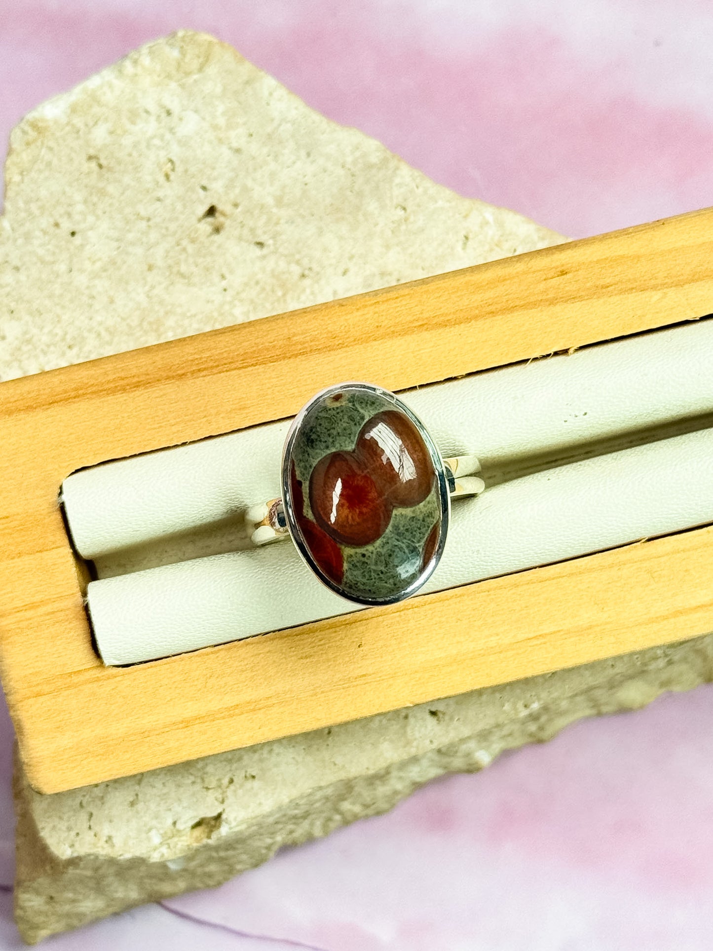 Peanut Obsidian Rings