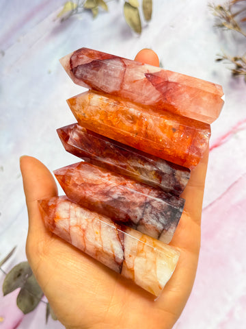 Fire Quartz Points