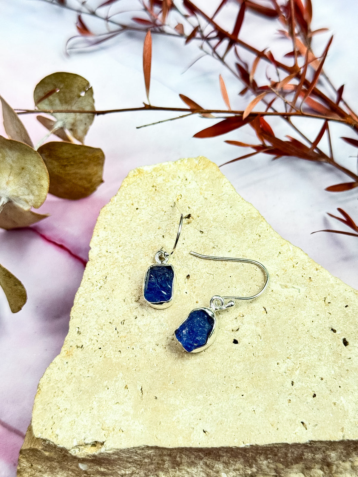 Tanzanite Rough Earrings