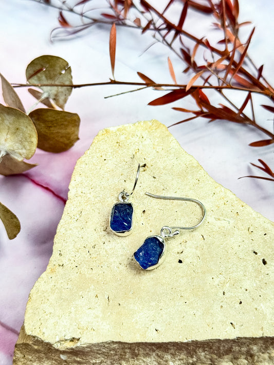 Tanzanite Rough Earrings