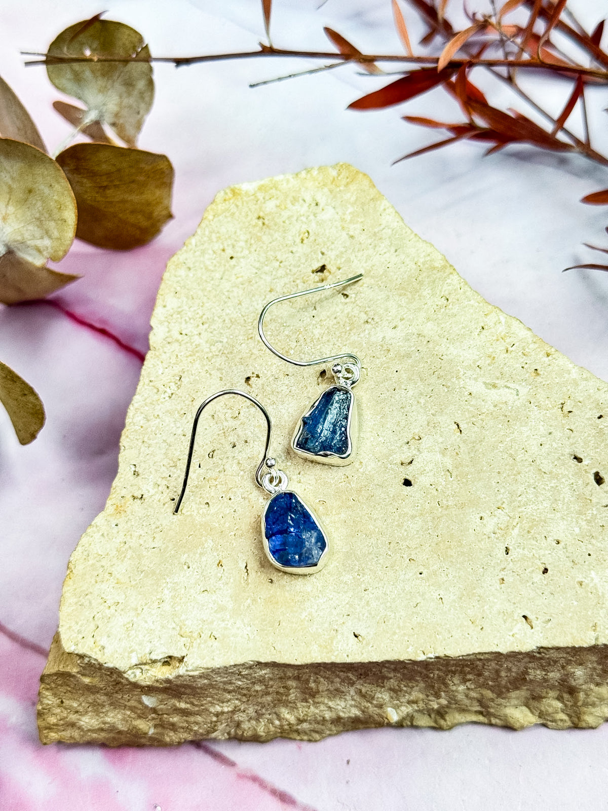 Tanzanite Rough Earrings