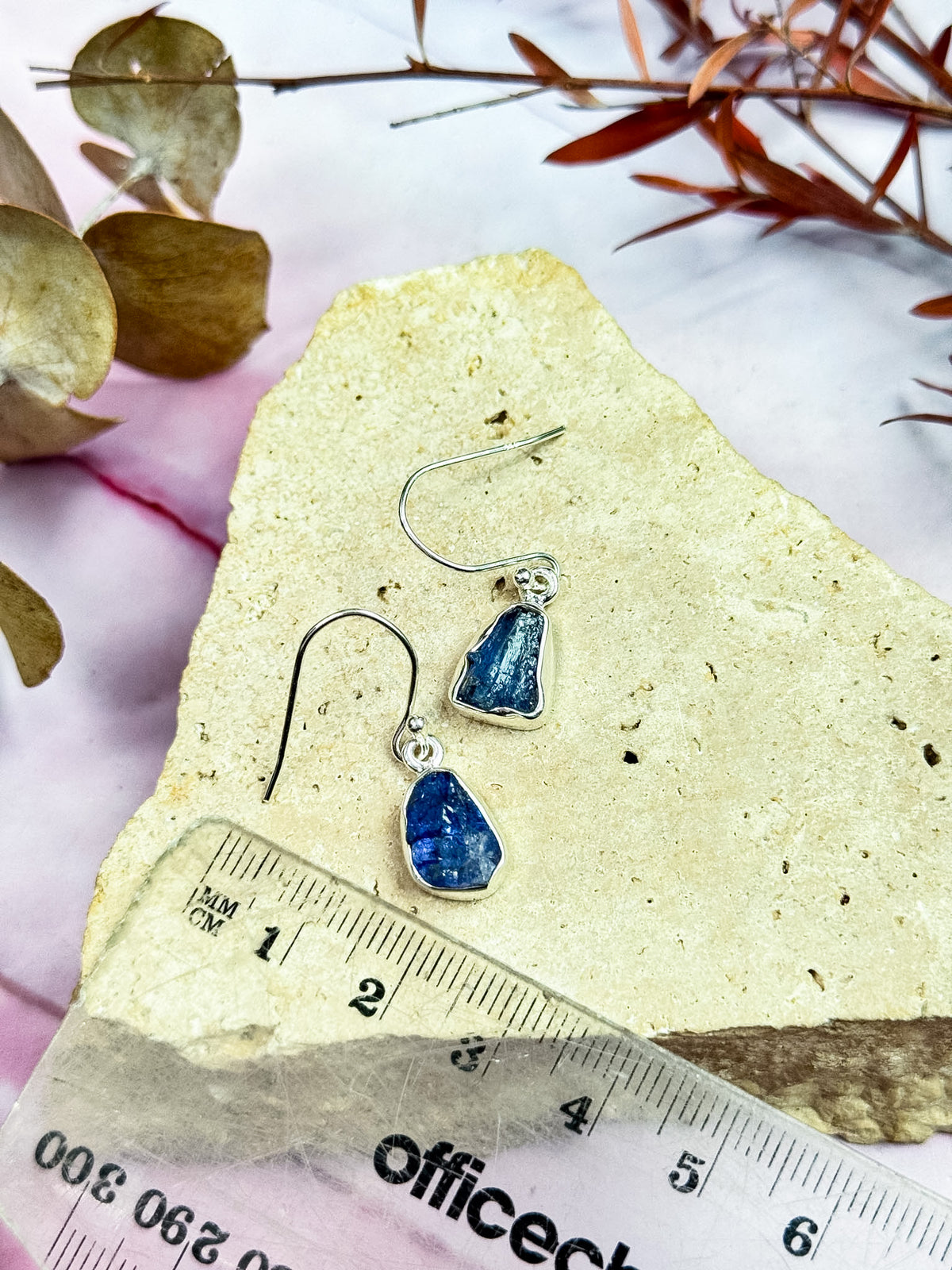 Tanzanite Rough Earrings
