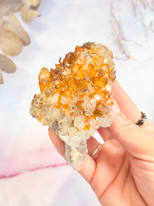 Golden Healer Quartz Cluster
