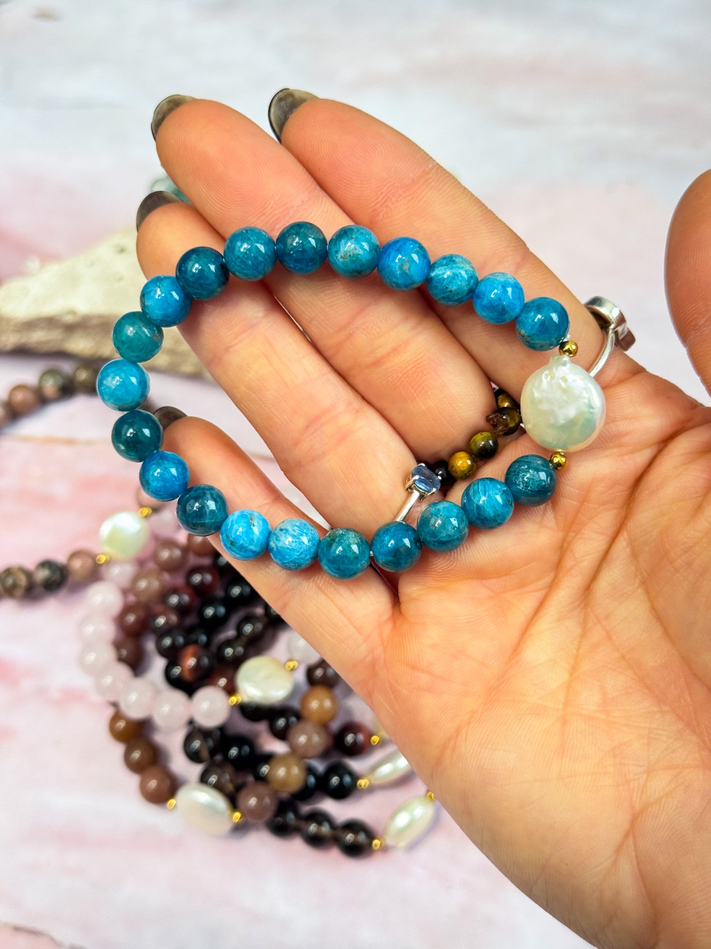 Crystal Bead with Pearl Bracelets