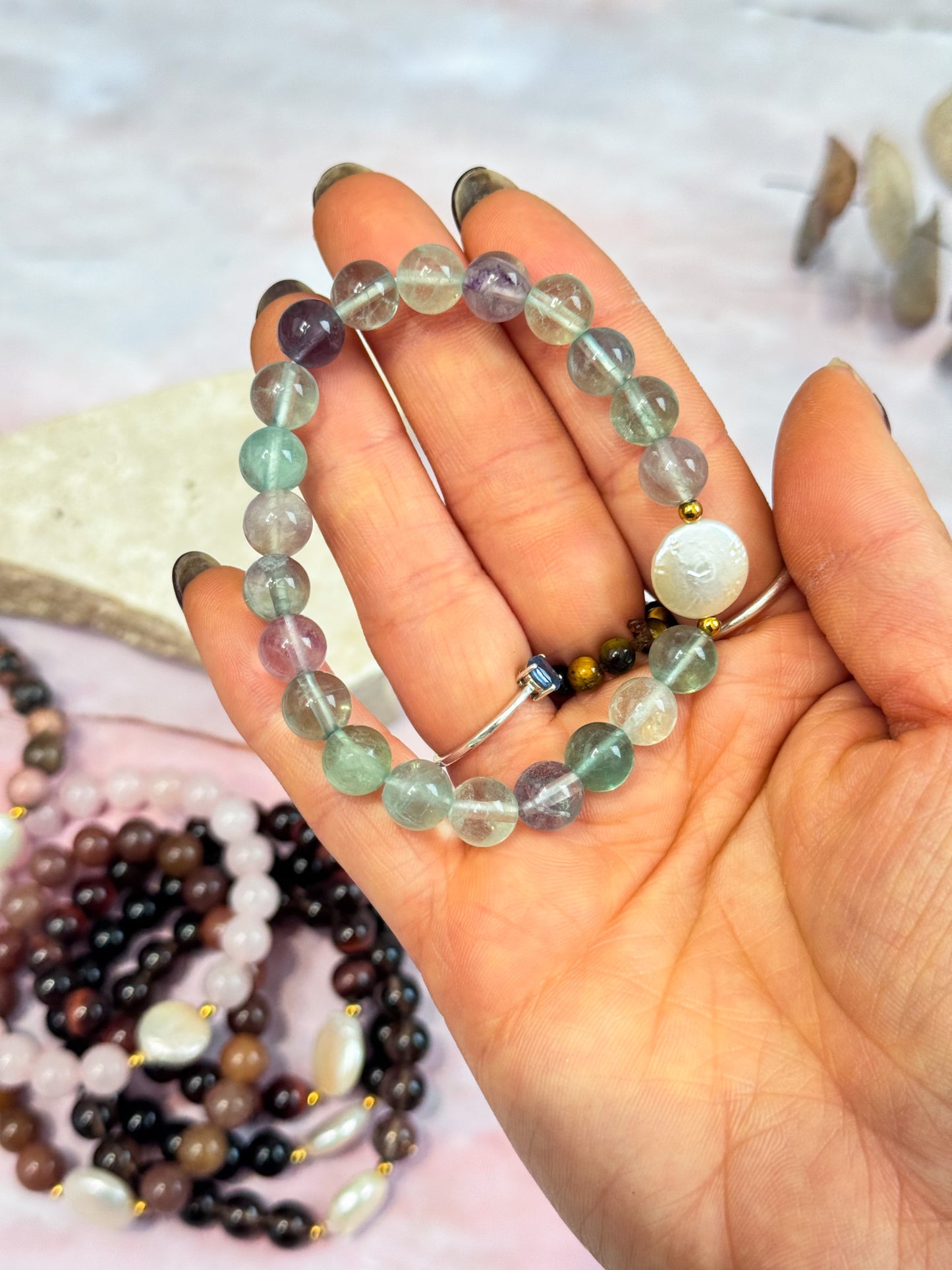 Crystal Bead with Pearl Bracelets