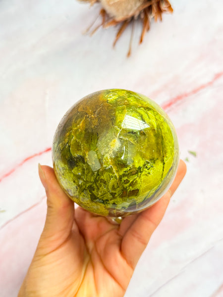 Green Opal Sphere