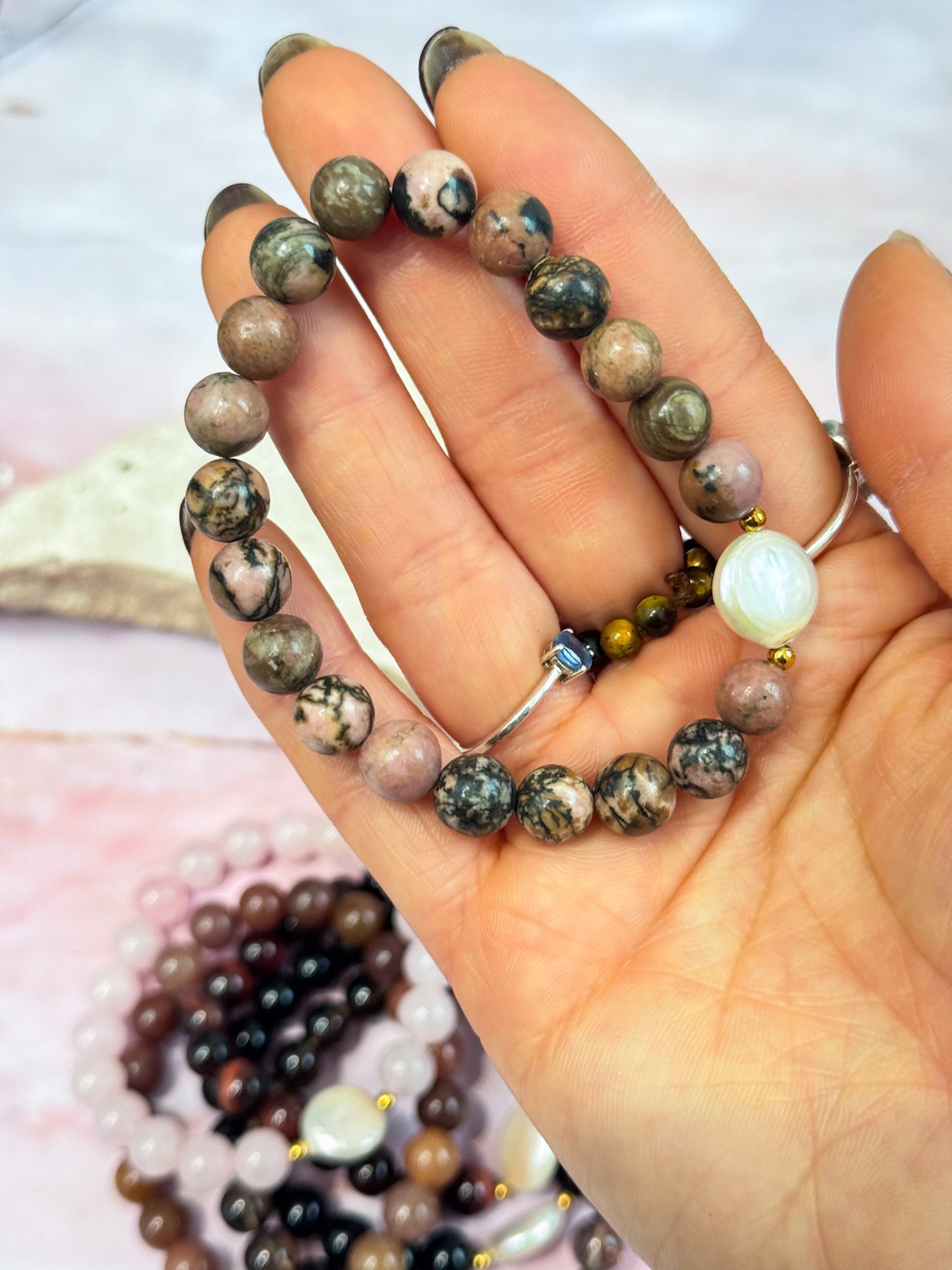 Crystal Bead with Pearl Bracelets