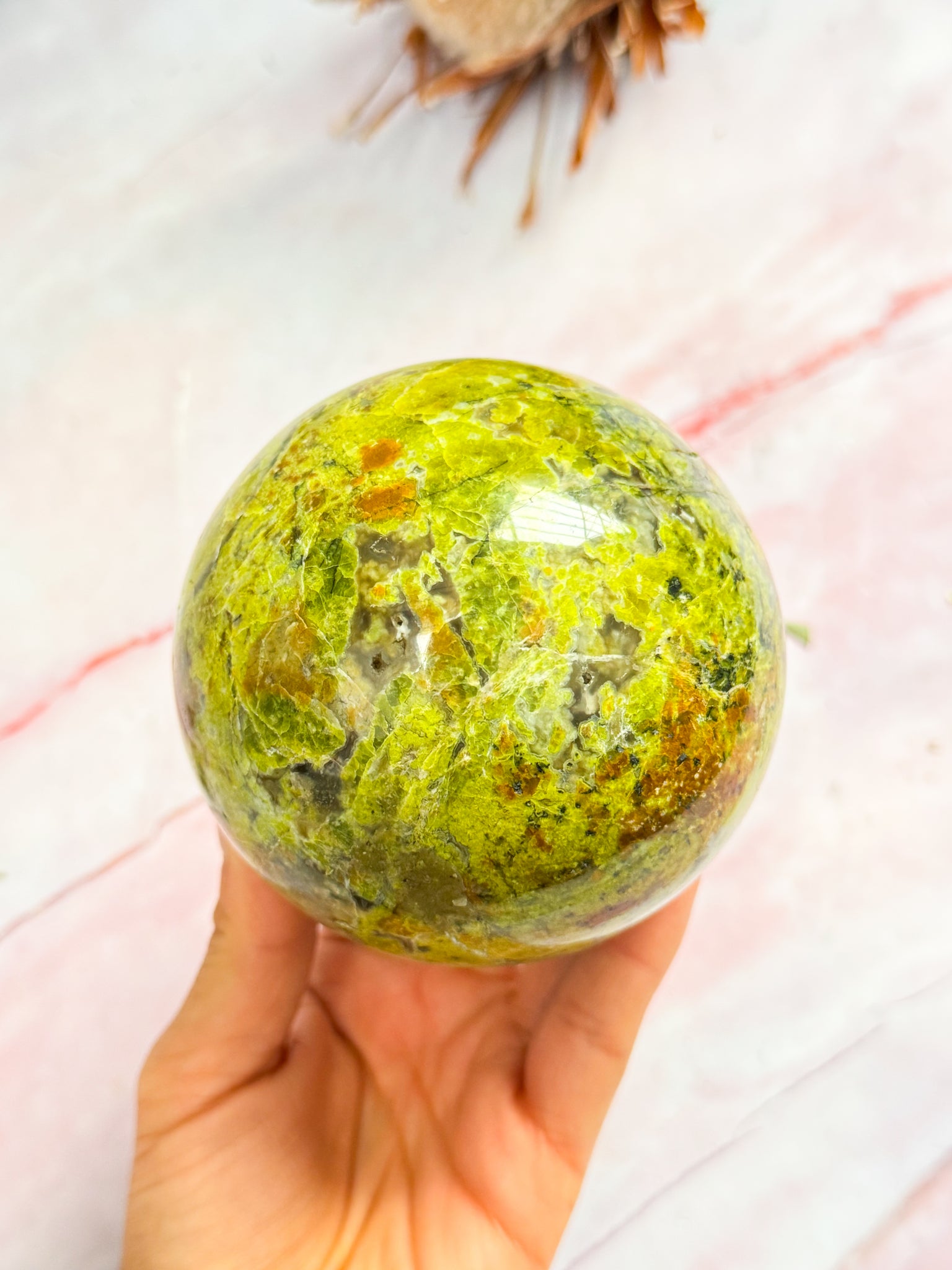 Green Opal Sphere