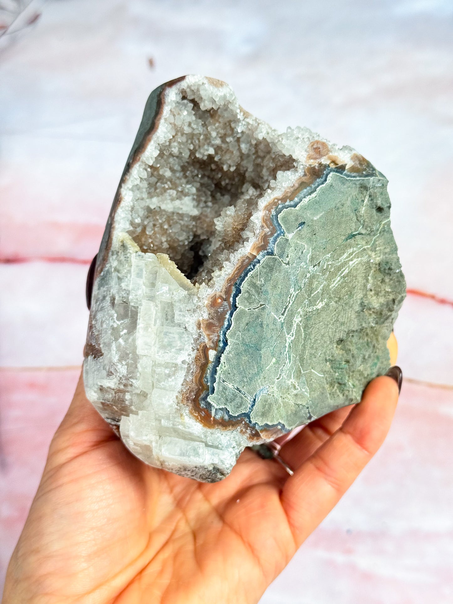 Red Amethyst Cluster