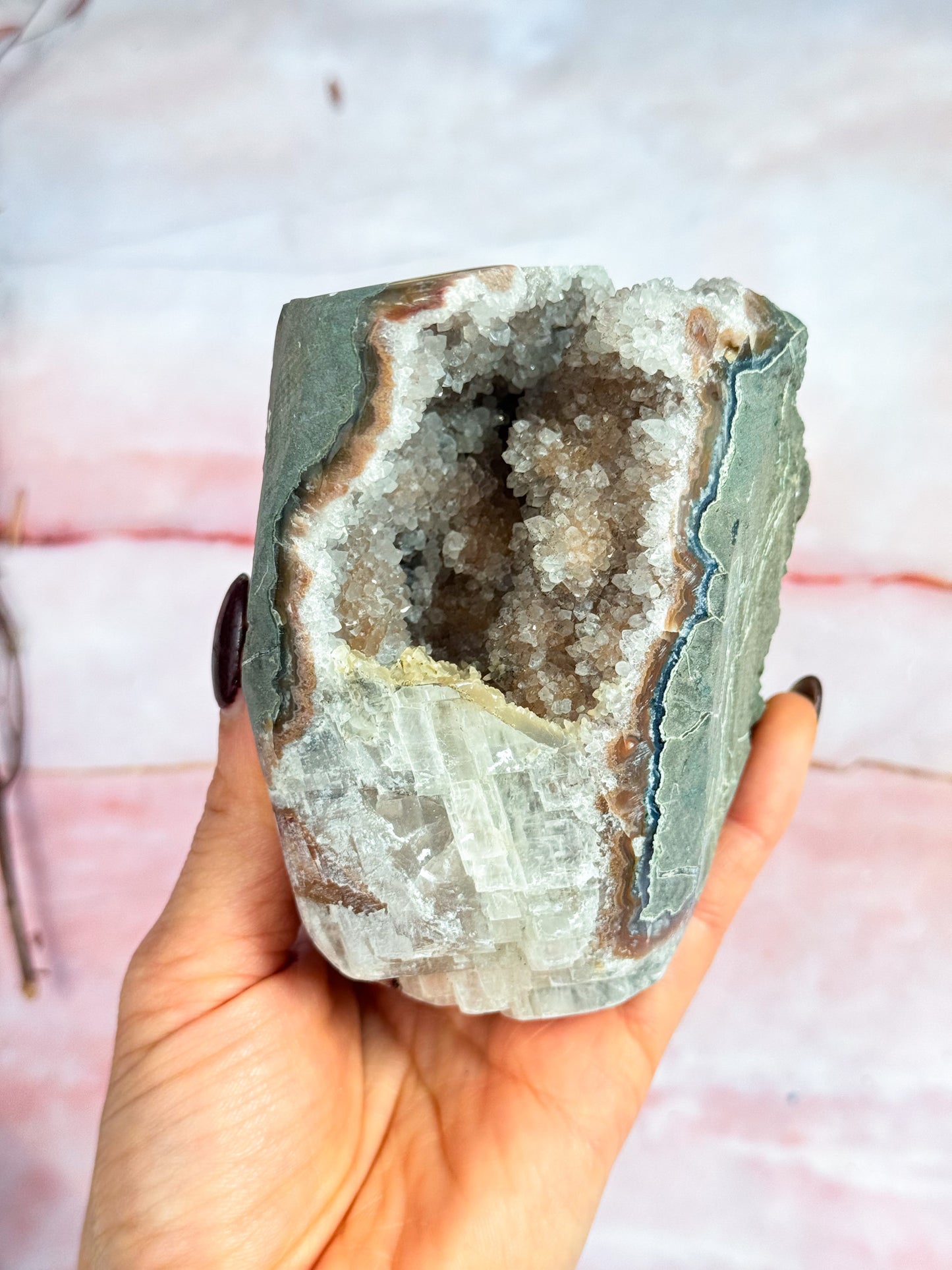 Red Amethyst Cluster