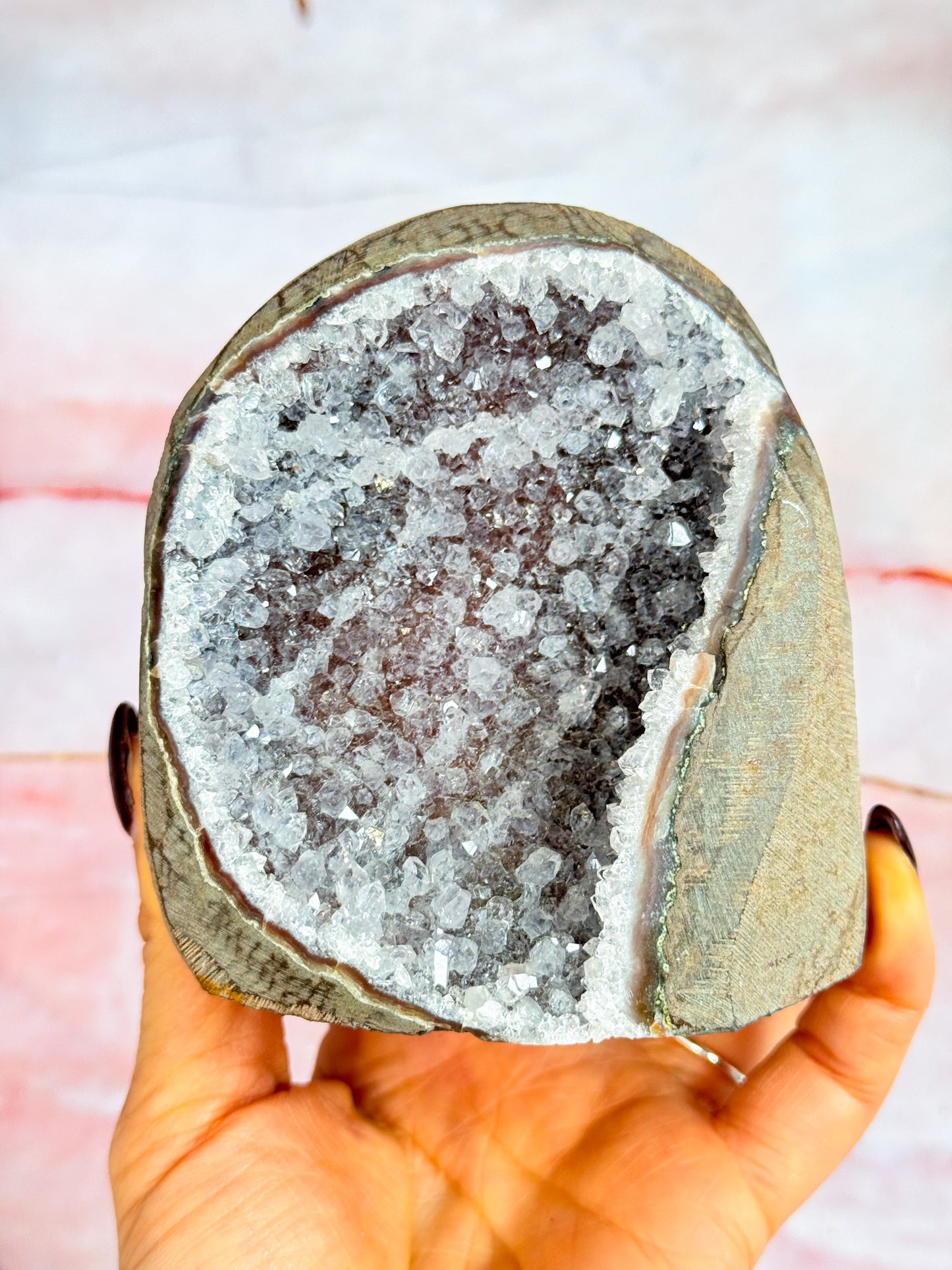 Red Amethyst Cluster