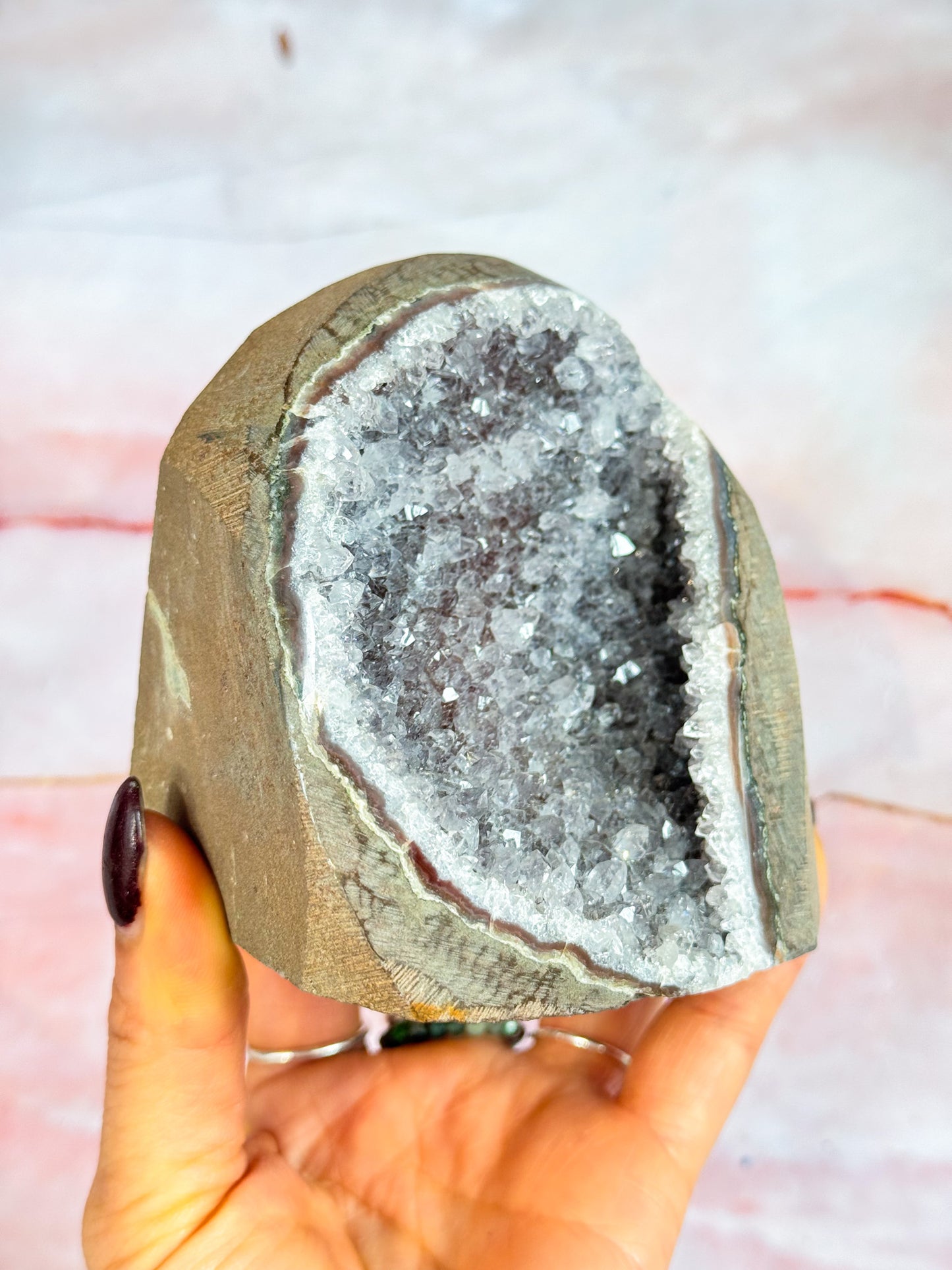 Red Amethyst Cluster