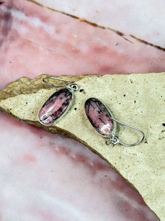 Rhodonite Earrings