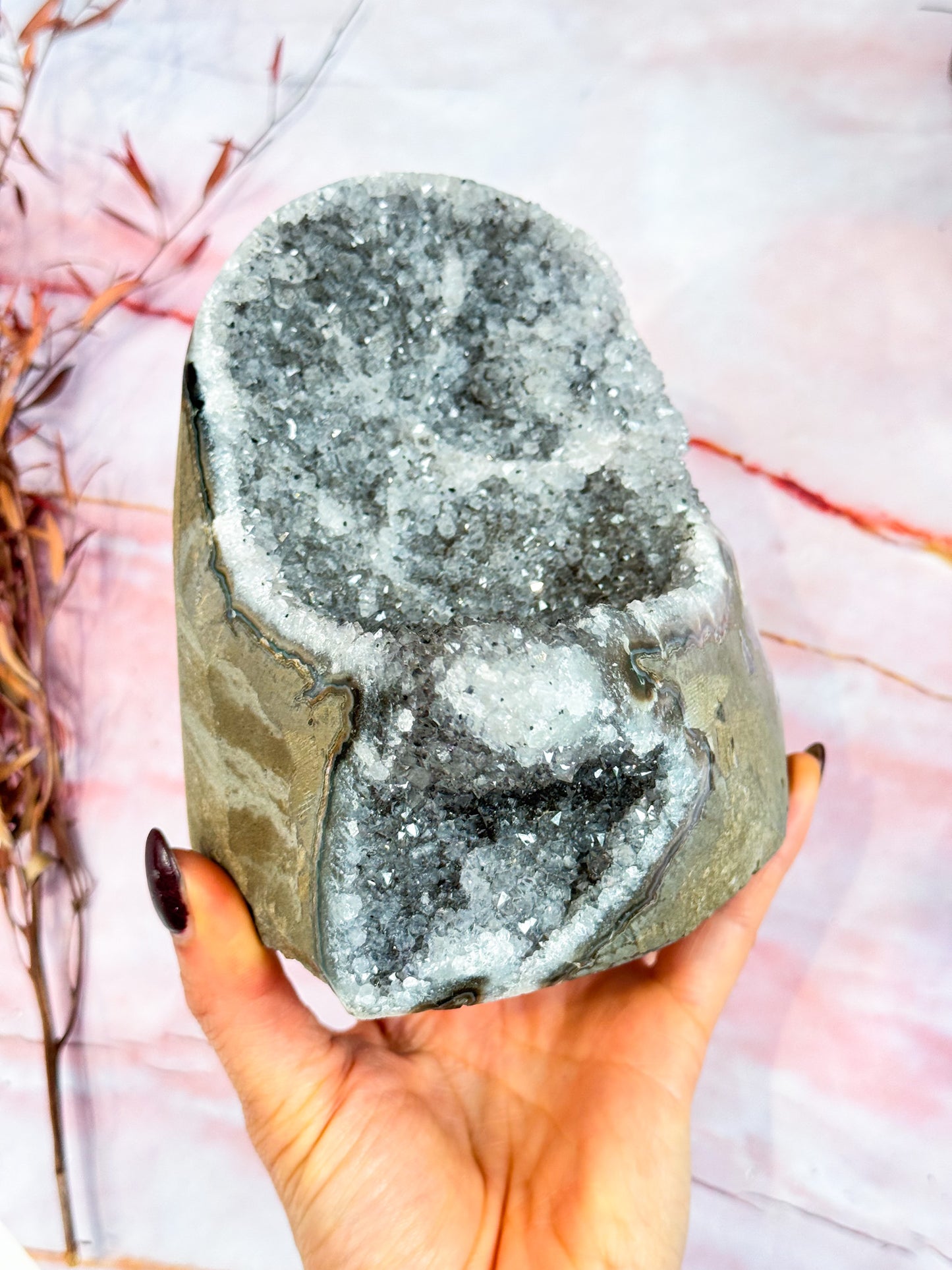 Black Amethyst Cluster