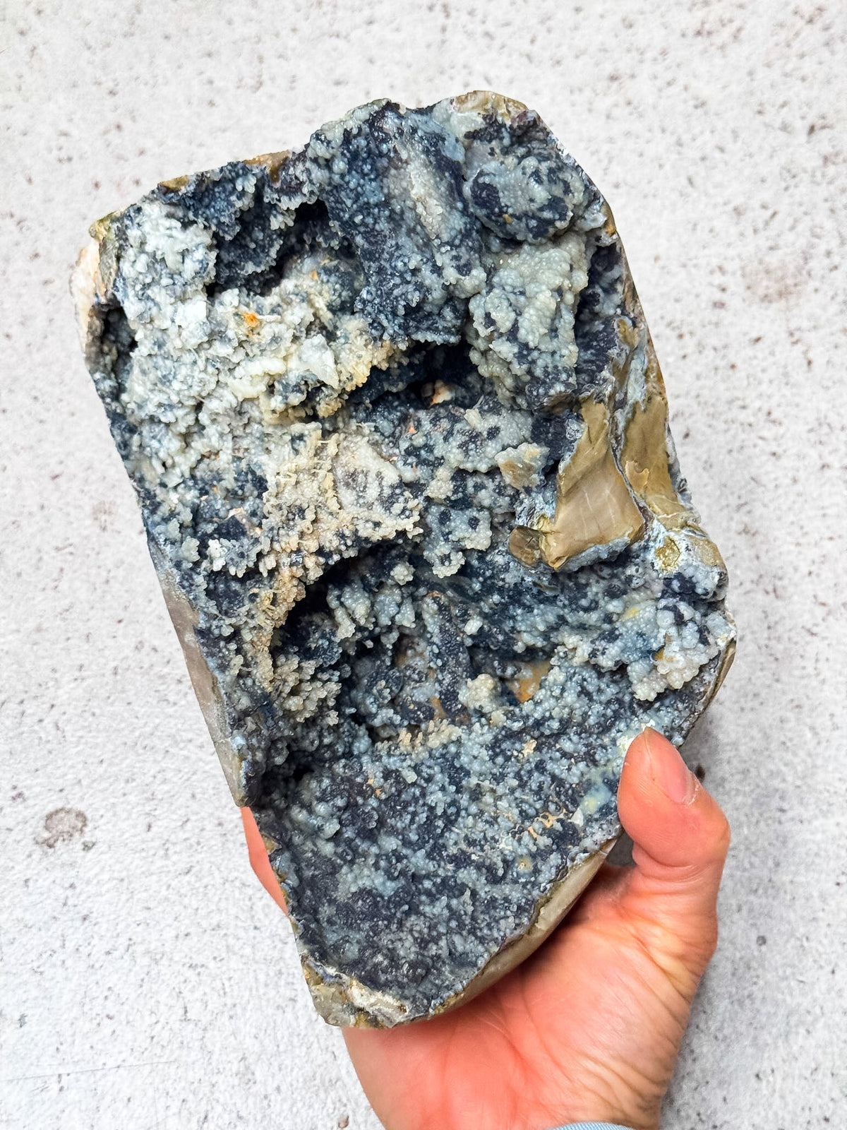 UV Reactive Volcanic Agate Cluster