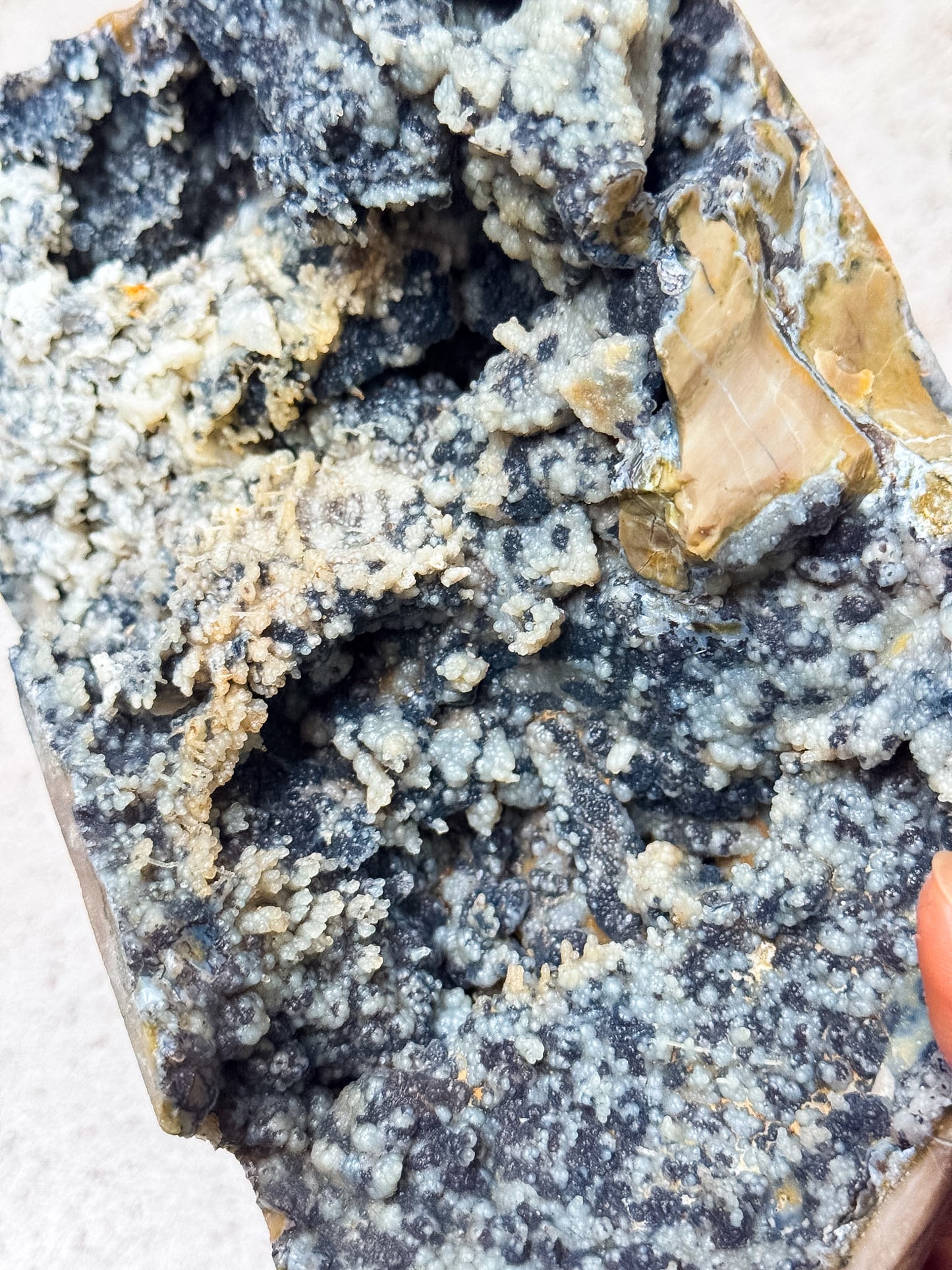 UV Reactive Volcanic Agate Cluster