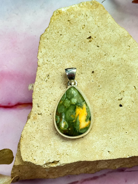 Rainforest Jasper / Rhyolite Pendants