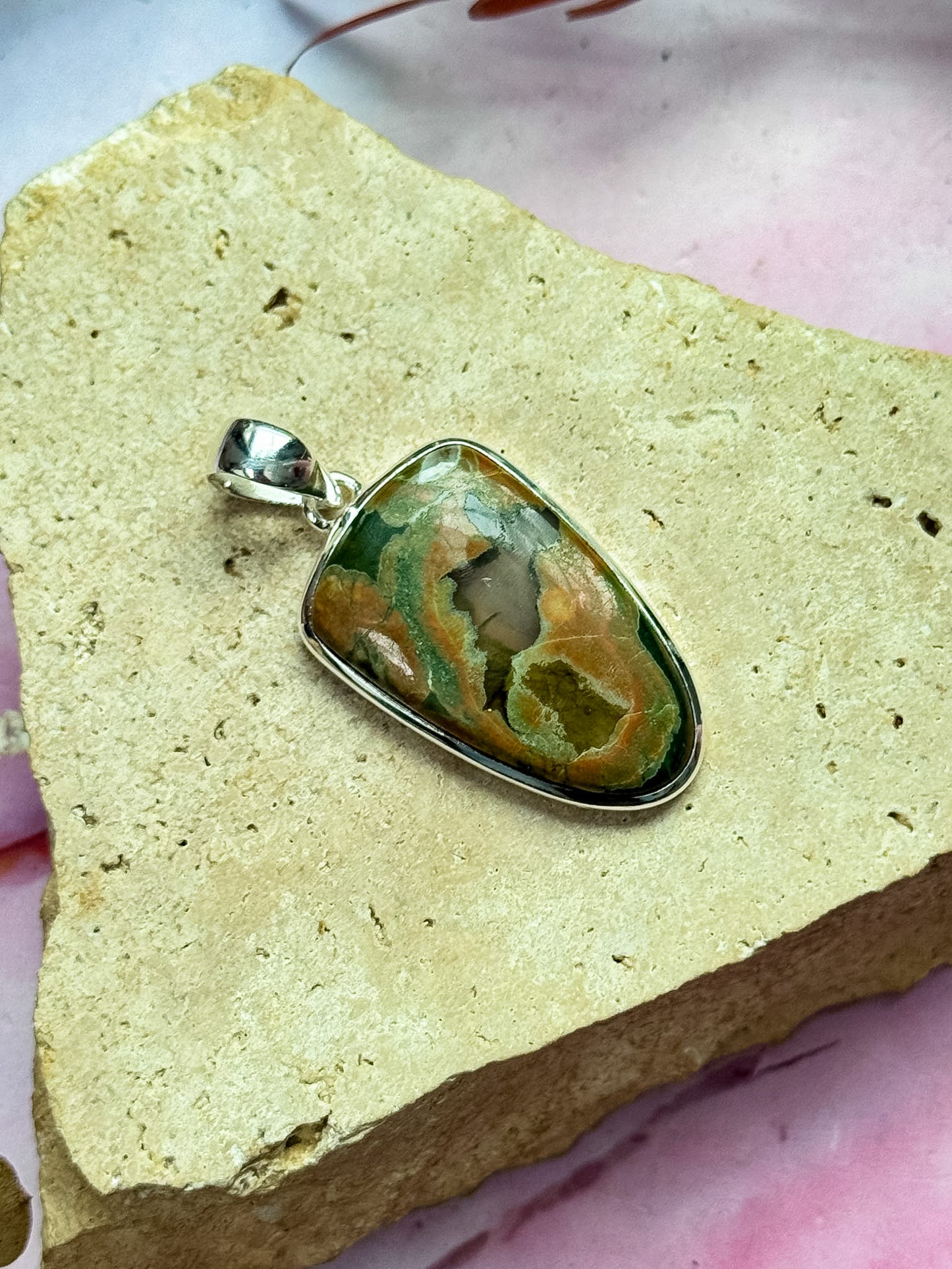 Rainforest Jasper / Rhyolite Pendants