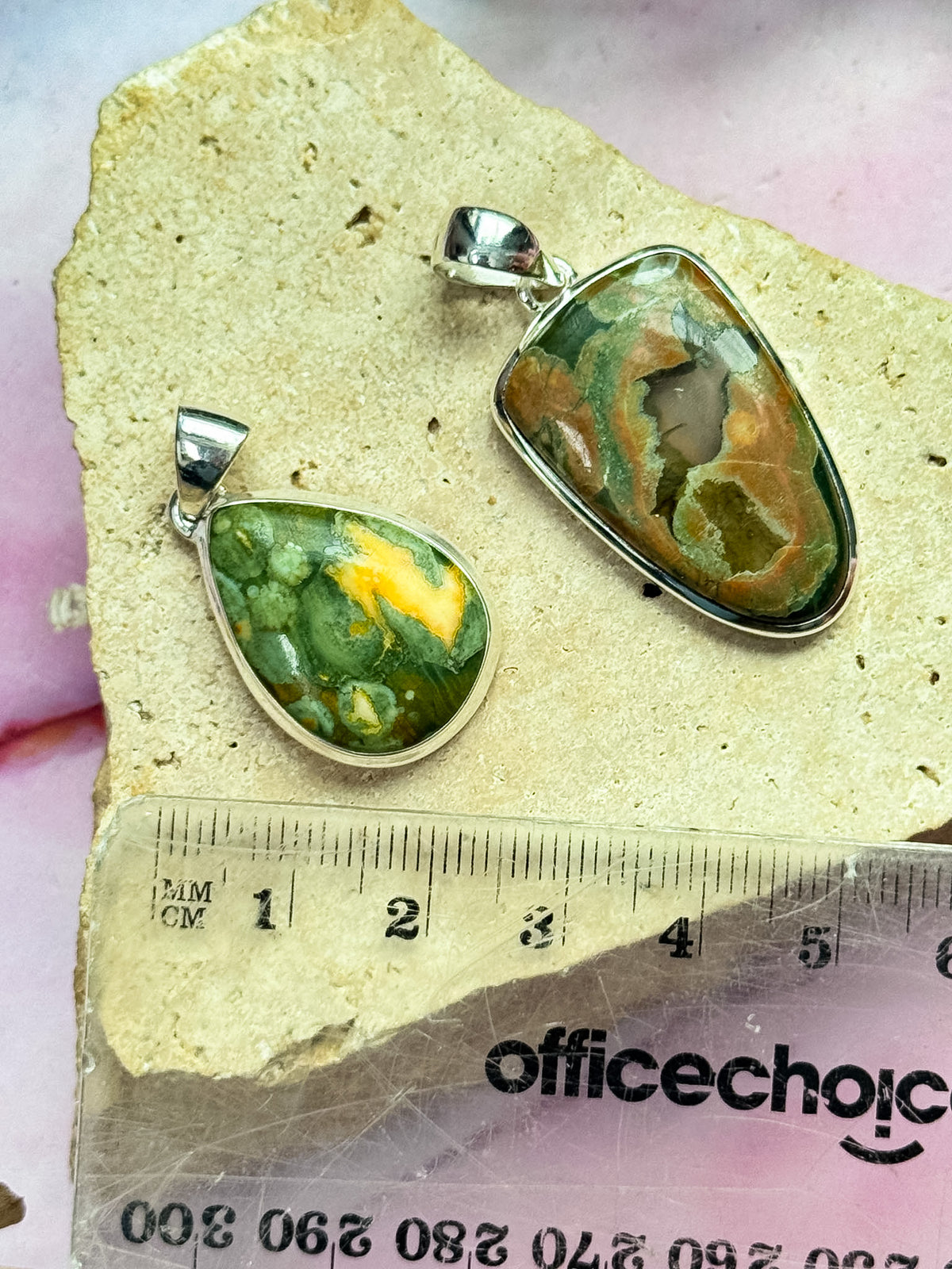 Rainforest Jasper / Rhyolite Pendants