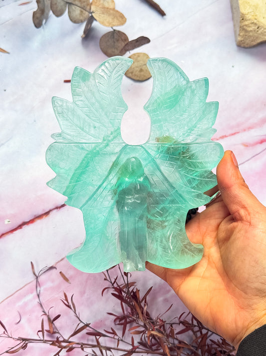 Green Fluorite 6-Winged Angel