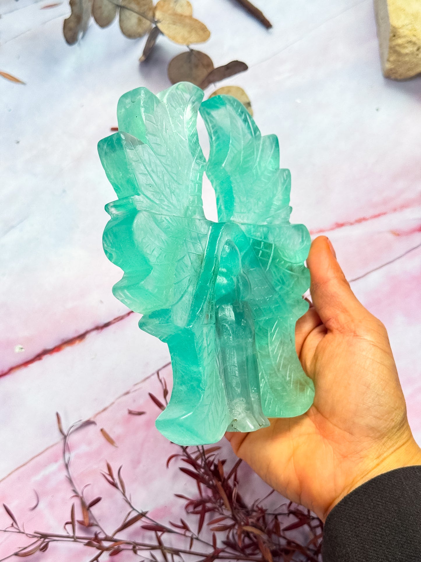 Green Fluorite 6-Winged Angel