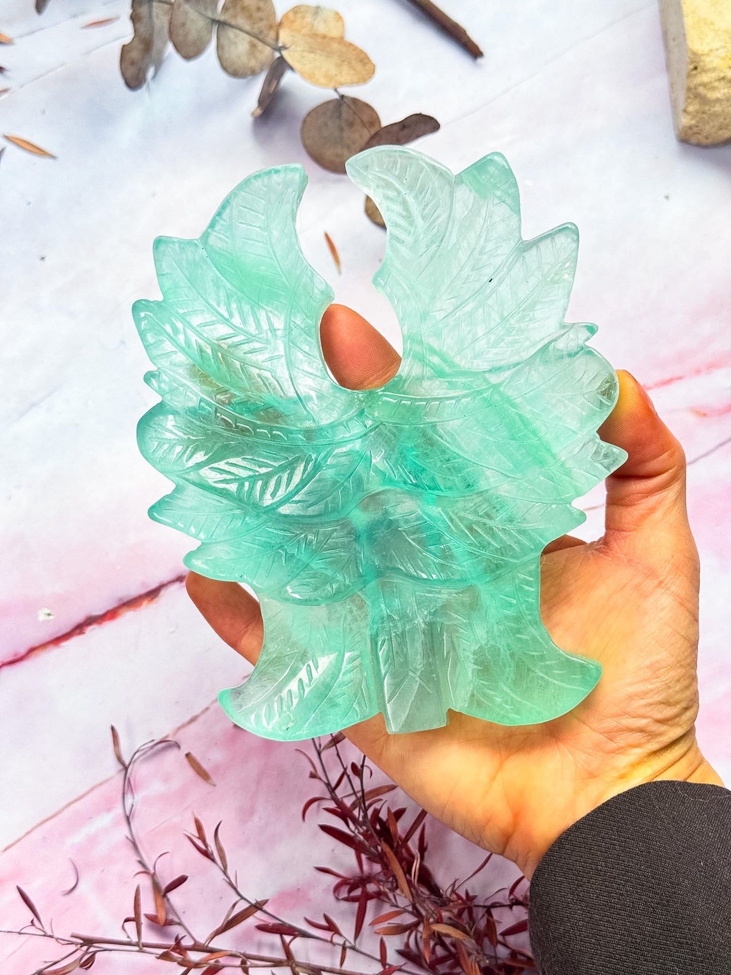 Green Fluorite 6-Winged Angel