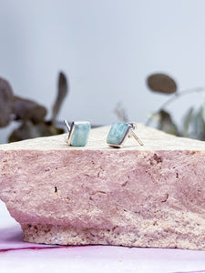 Aquamarine Stud Earrings