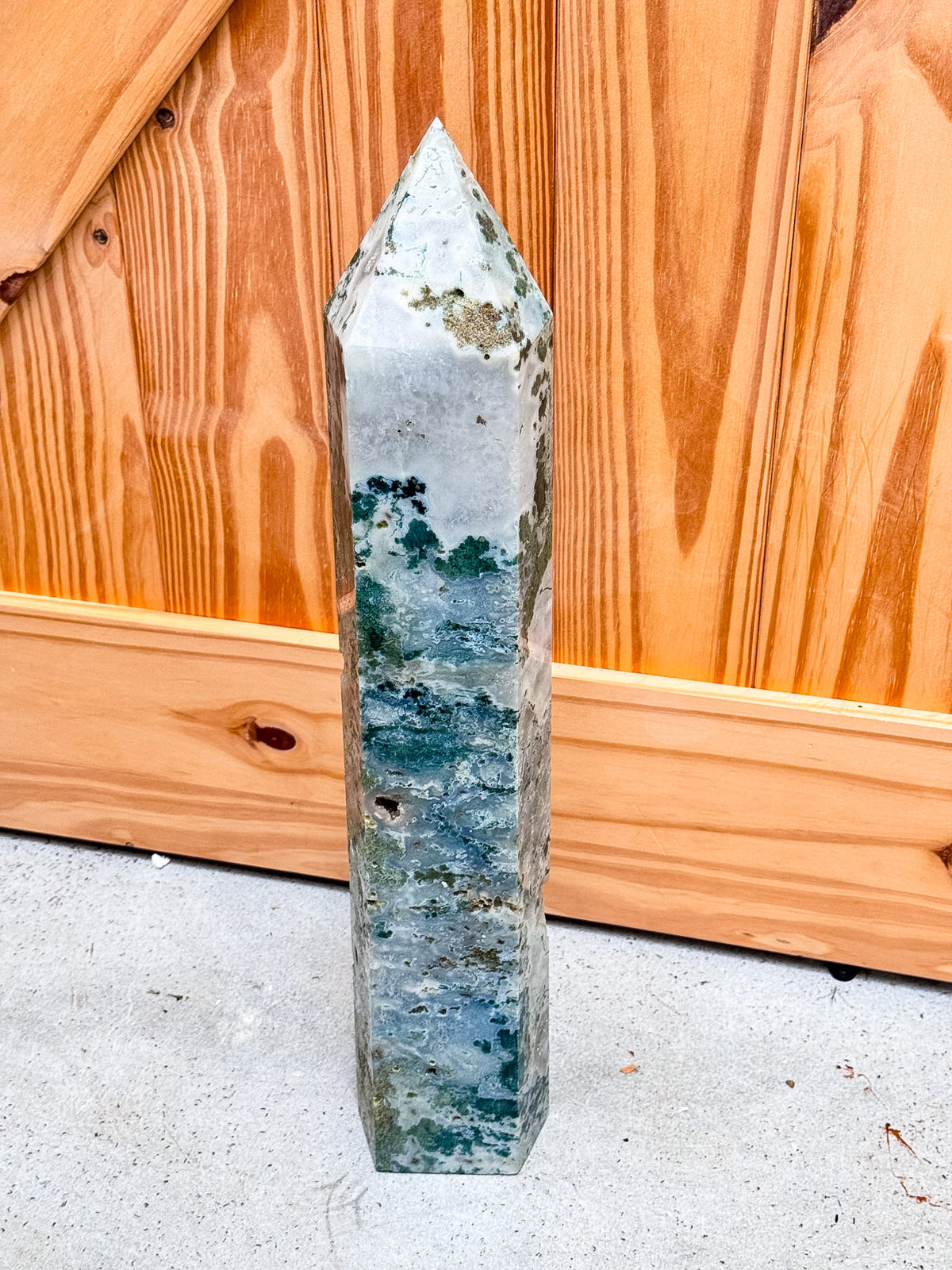 XL Moss Agate Tower