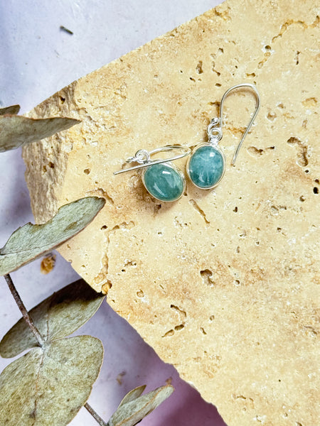 Aquamarine Hanging Earrings