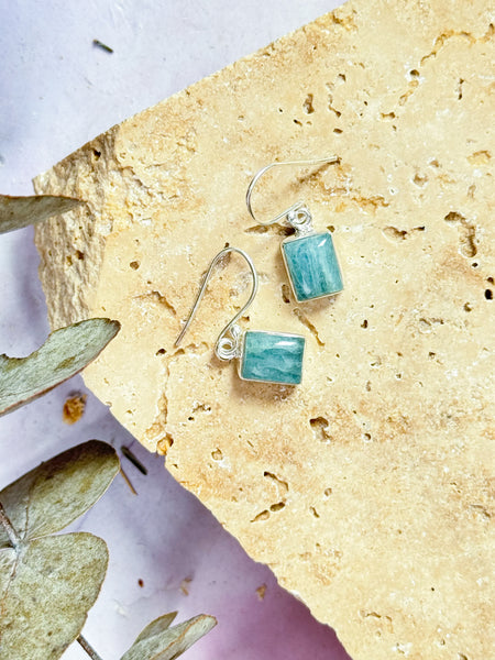 Aquamarine Hanging Earrings